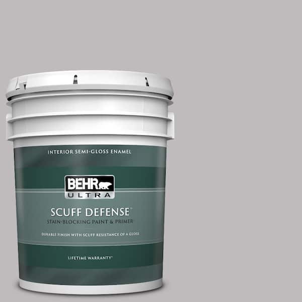 BEHR ULTRA 5 gal. #PPU16-11 Grape Creme Extra Durable Semi-Gloss Enamel Interior Paint & Primer