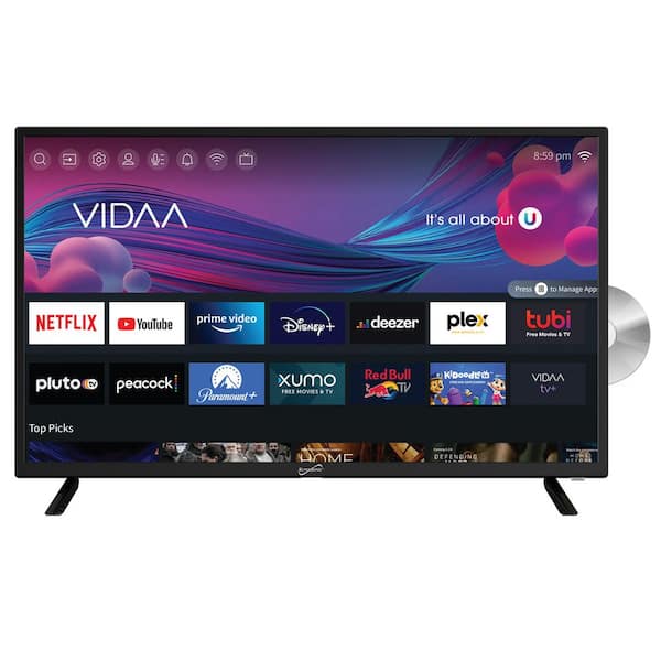 32 Inch LED Smart HDTV with DVD Player