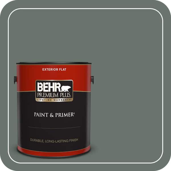 BEHR PREMIUM PLUS 1 gal. #PPU12-18 Heritage Park Flat Exterior Paint & Primer
