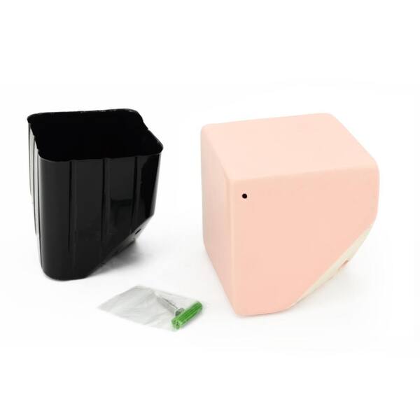 Arcadia Garden Products - Cube 3-1/2 in. x 4 in. Coral Ceramic Wall Planter