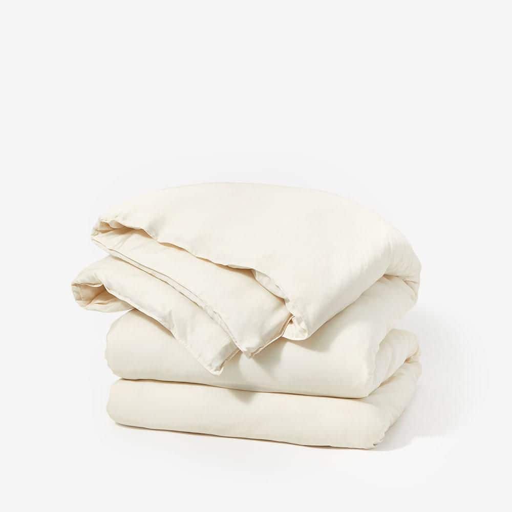 BUFFY Cream Eucalyptus TENCEL lyocell King/Cal King Duvet Cover BDDCKG