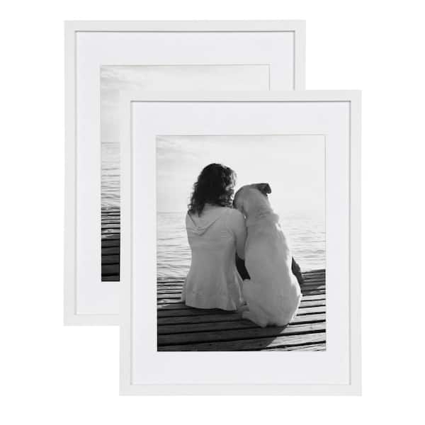 x3 8' X 10' Black Matted Picture Frame with Wall Mount Two-Toned Special Moments 