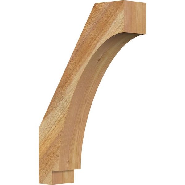 Ekena Millwork 4"W x 14"D x 22"H Imperial Rough Sawn Knee Brace, Western Red Cedar
