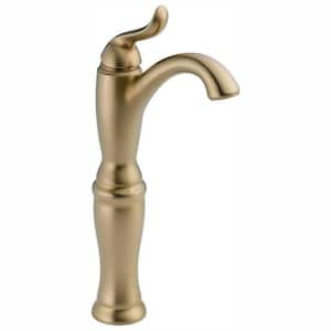 Linden Single Hole Single-Handle Vessel Bathroom Faucet in Champagne Bronze