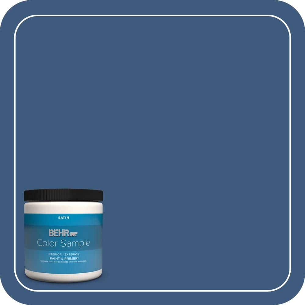 8 oz. #M520-7 Admiral Blue Satin Enamel Interior/Exterior Paint & Primer Color Sample price history on PriceWatchPro