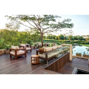 UltraShield Naturale Cortes Series 1 in. x 6 in. x 16 ft. Brazilian Ipe Solid Composite Decking Board (49-Pack)