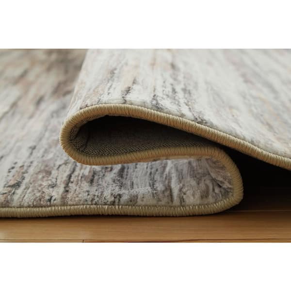 Nace 8 ft. x  10 ft. Light Gray/Brown Abstract Area Rug