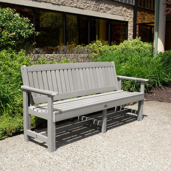 Highwood Sequoia 6 ft 3-Person Harbor Gray Recylced Plastic Outdoor Bench