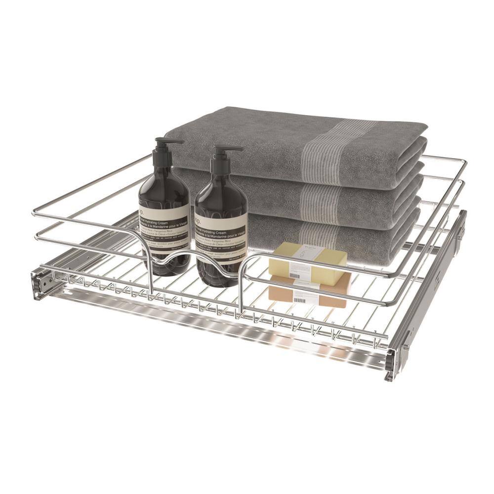 Rev-A-Shelf 18 Divided Storage Bin for Kitchen or Bathroom