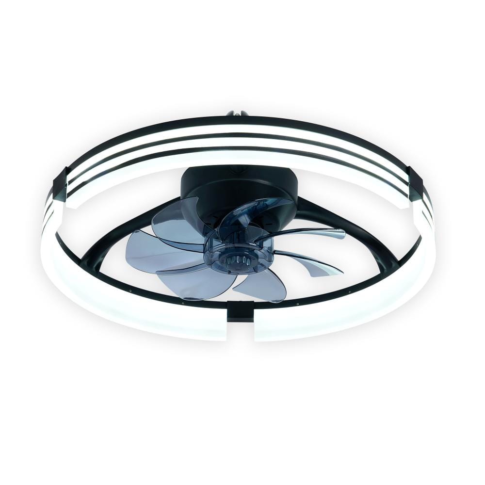 "20"" Ceiling Fans with LED Light and Remote Control, 3000-6500K Dimmable Modern Flush Mount LED Fan Light, 6 Speeds" price history on PriceWatchPro