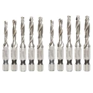 SHOCKWAVE SAE and Metric Steel Drill Tap Set (10-Piece)