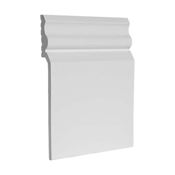American Pro Decor 7/8 in. x 7-3/4 in. x 96 in. Unfinished PVC Baseboard  Cover Moulding 48-Lineal Feet (6-Pack) 5APD11593 - The Home Depot