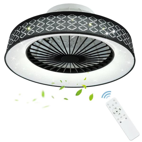 Jtfany Ceiling Fans with Lights and Remote 18 Inch Flush Mount