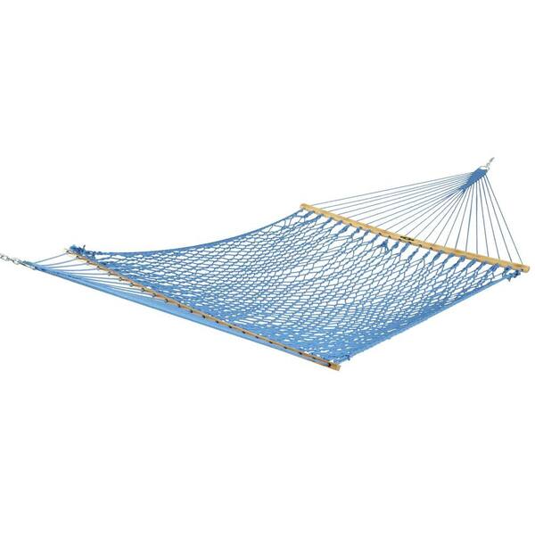 Pawleys Island 13 ft. Presidential Patio DuraCord Rope Hammock in Coastal Blue