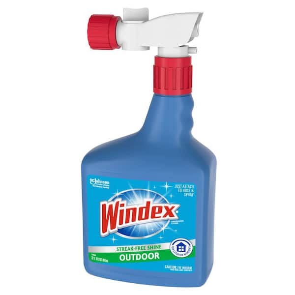 Windex 32 fl. oz. Blue Bottle Outdoor Glass Cleaner Sprayer 305759