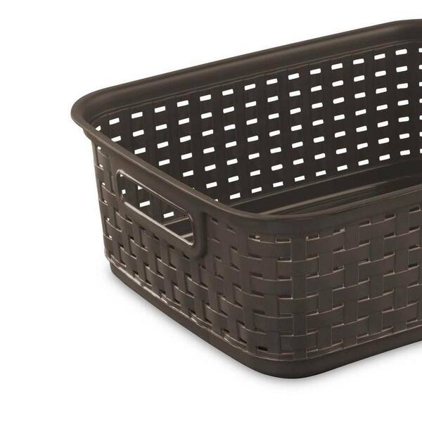 Plastic Storage Basket 6 x 4.5 x 2.25 Inch, 12 Pack