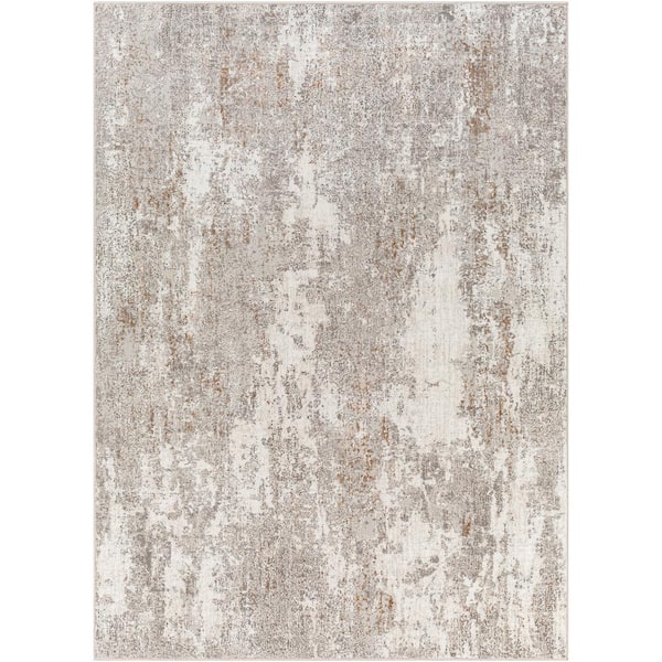 Livabliss Allegro Taupe 5 ft. x 7 ft. Modern Indoor Area Rug