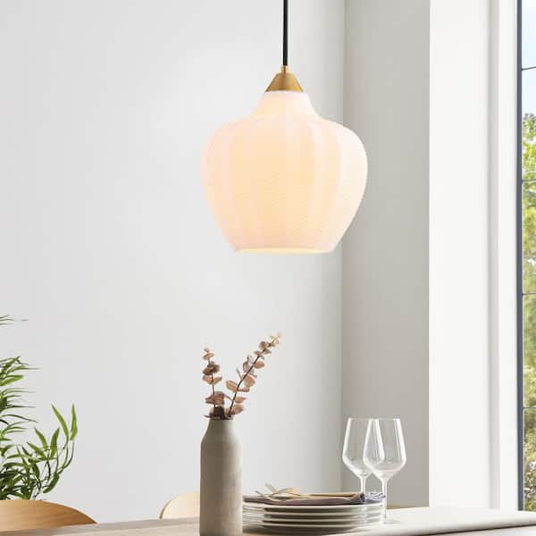 Rennnsan Alice 1-Light Modern Brushed Gold Textured Frosted