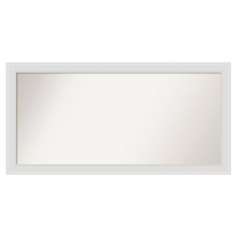 Flair Soft White Narrow 48 in. x 24 in. Custom Non-Beveled Satin Recyled Polystyrene Bathroom Vanity Wall Mirror price history on PriceWatchPro