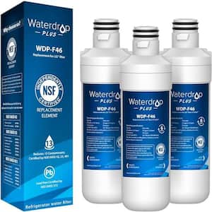 Refrigerator Water FilterReduce PFASReplacement For LG LT1000PLT1000PCKenmore 46-9980 LFXC24796S (3-pack)