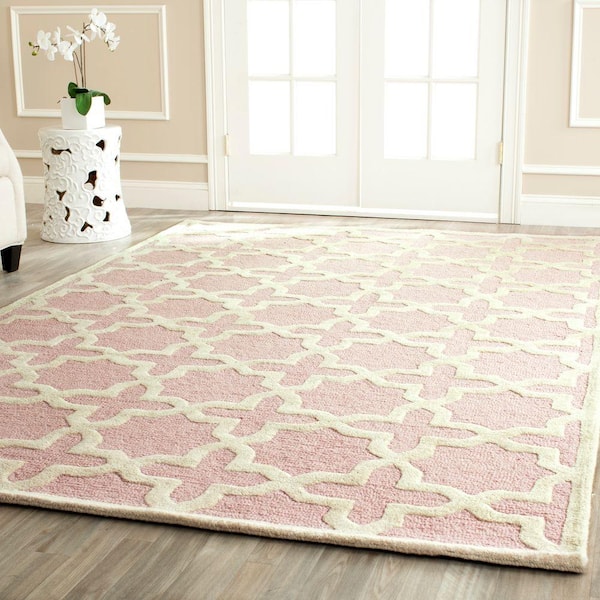 Reshoot Light Pink Carpet, Light Pink Area Rug