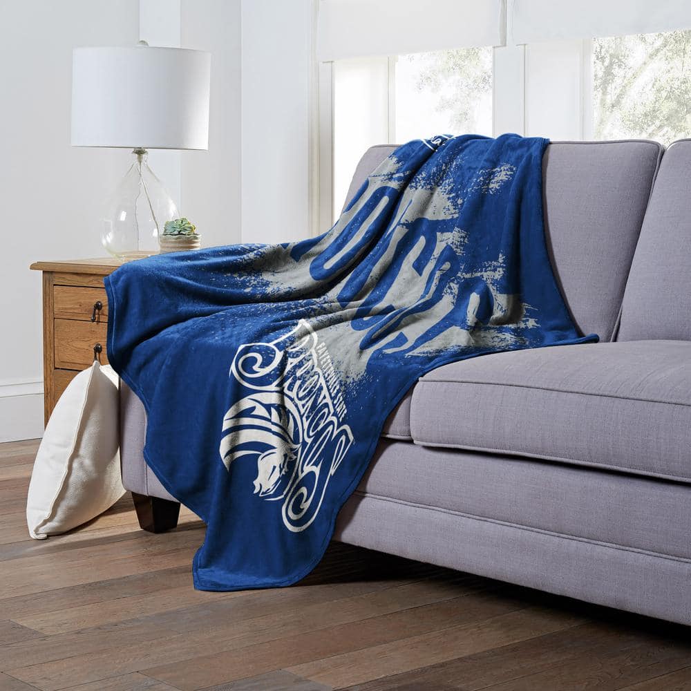 Fayetteville State Blue Polyester Silk Touch Throw Blanket