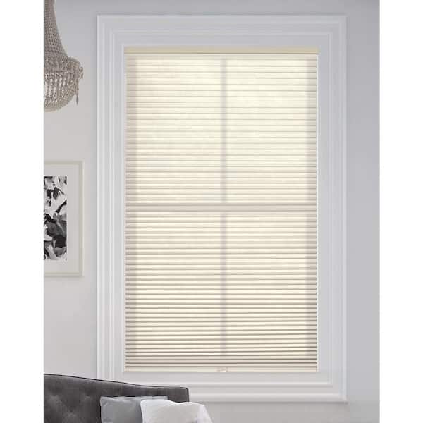 BlindsAvenue Fawn Cordless Light Filtering Fabric Cellular Shade 9/16 in. Single Cell 27 in. W x 72 in. L