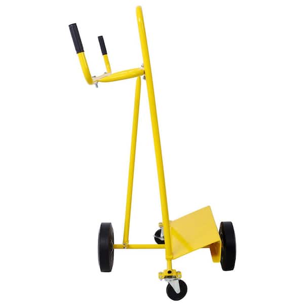 Yellow Heavy Duty Steel 1000 lbs.Capacity Steel Panel Drywall Hand Truck