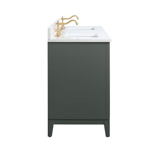 Vanity Art 72 in. W x 22 in. D x 34 in. H Double Sink