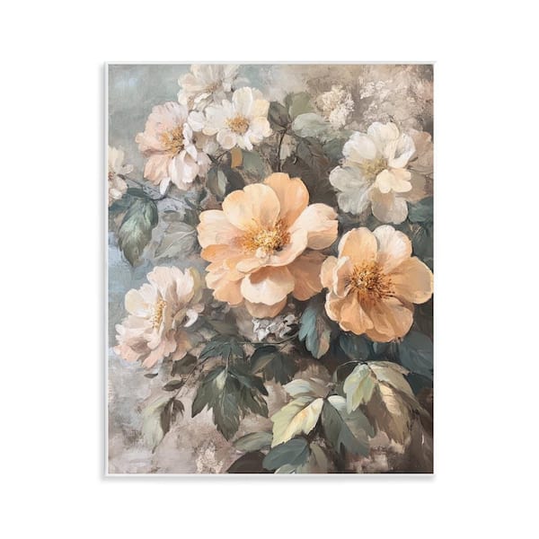 Stupell Industries Soft Floral Arrangement by Petal Prints Design Unframed Nature Graphic Art Print 14 in. x 11 in.