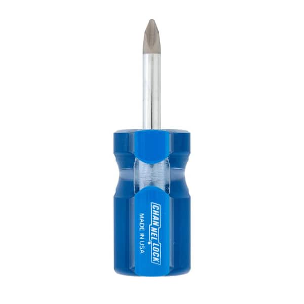 Channellock No. 2 Stubby Phillips Head Screwdriver with 1-1/2 in. Shaft