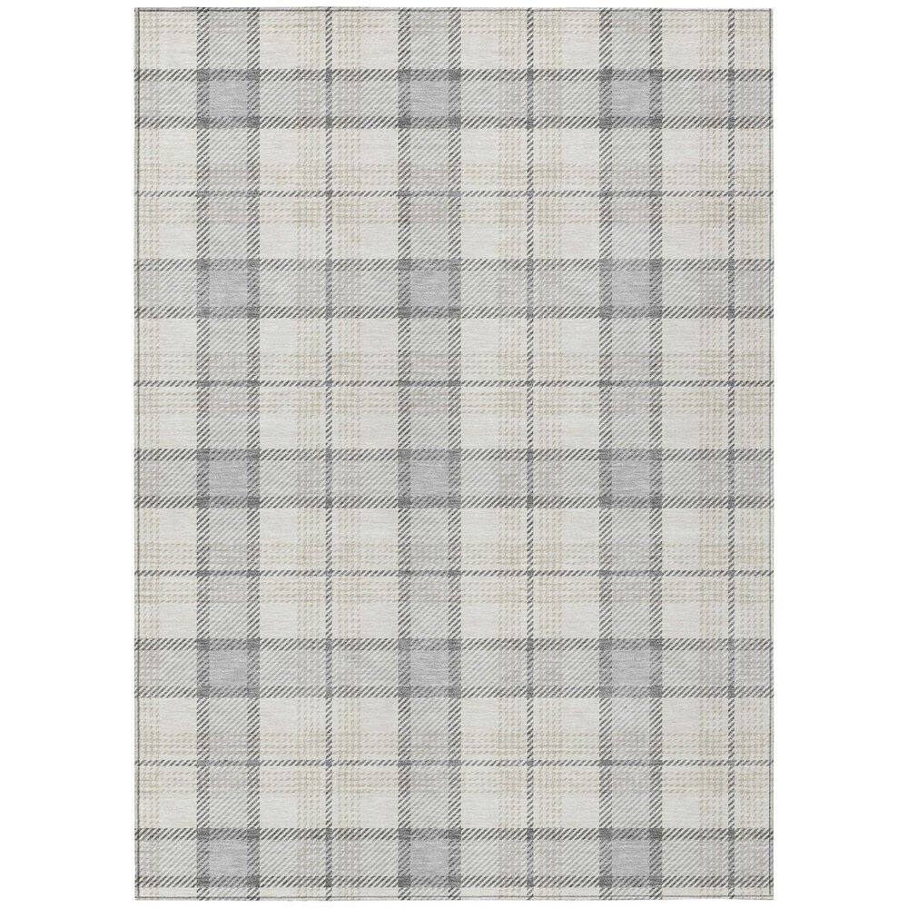 Chantille Machine Washable Indoor/Outdoor Abstract ACN1052 Silver 3 ft. x 5 ft. Area Rug price history on PriceWatchPro