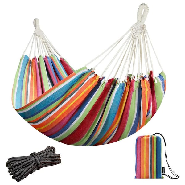 OGETFUUR 10.4 ft. Double Hammock with Hanging Ropes, for Patio OGETFUUR 10.4 ft. Double Hammock with Hanging Ropes, for Patio