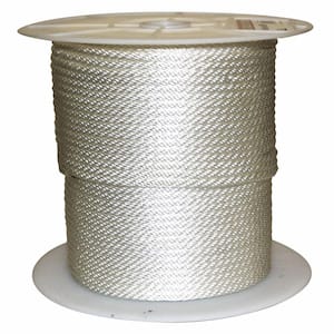 5/16 in. x 600 ft. Solid Braided Nylon Rope White