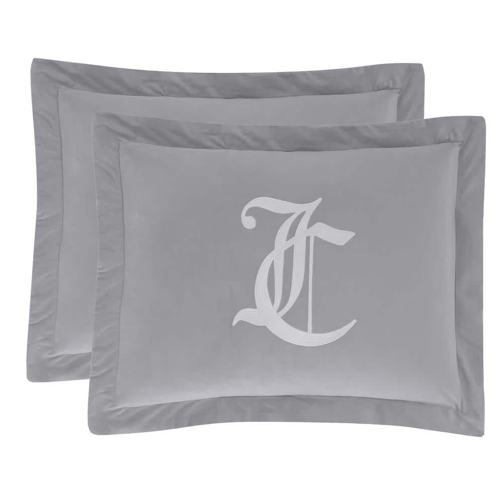 Gray King Microfiber Reversible Comforter Set