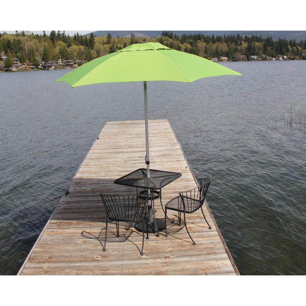8.5' Lime Aluminum Market Patio Umbrella with Tilt