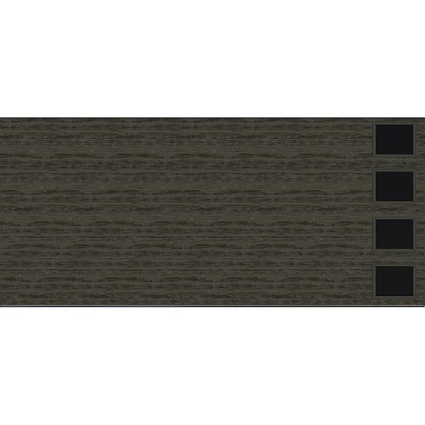 Clopay Modern Steel 16 ft. X 7 ft. 18.4 R-Value Insulated Wook Look Slate Garage Door with Windows