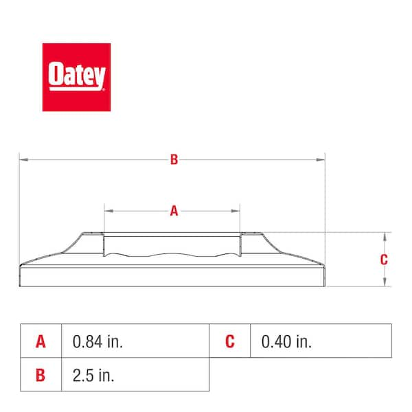 1/2 in. Escutcheon Plate Iron Pipe Size Flange in Chrome-Plated Steel