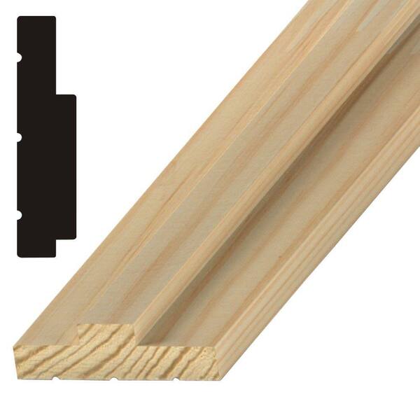Builder's Choice 1-1/4 in. x 5-1/4 in. x 84 in. Finger-Jointed Pine Exterior Jamb Moulding