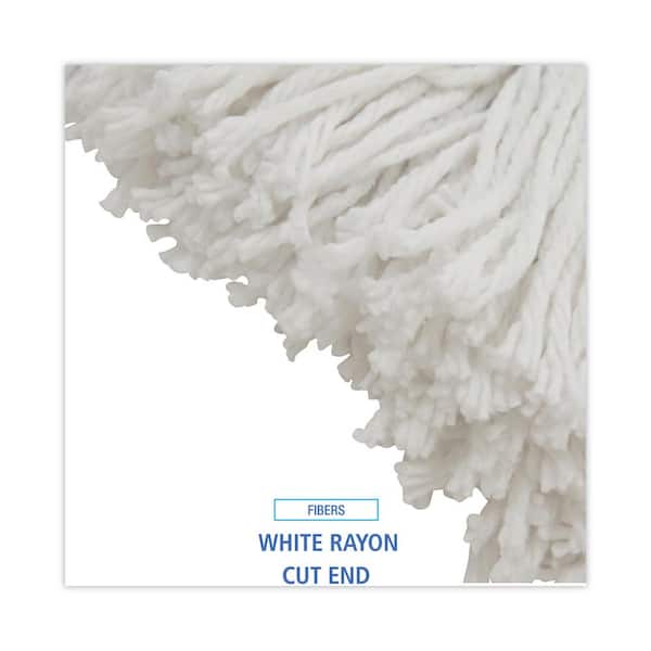 Mop Head, Value Standard Head, Rayon Fiber, Cut-End, Size No. 16, White, 12/Carton Mop Head, Value Standard Head, Rayon Fiber, Cut-End, Size No. 16, White, 12/Carton
