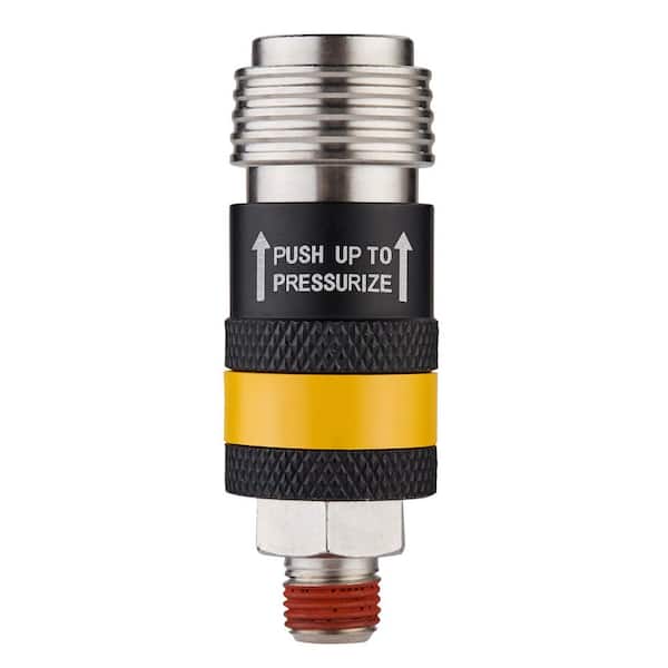DEWALT 1/4 in. Male NPT 5-in-1 Universal Safety Exhaust Coupler