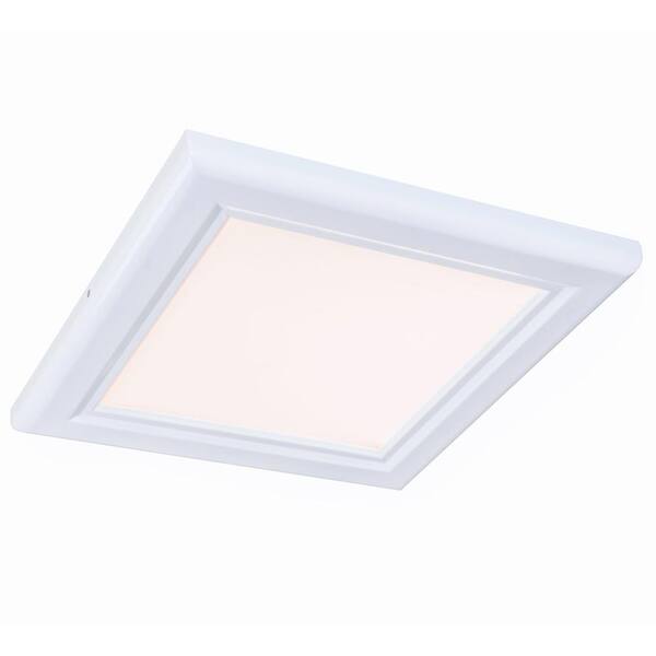 INTI 1 ft. x 1 ft. White Edge-Lit 15-Watt 2700K Integrated LED Flat Panel Dimmable Flushmount