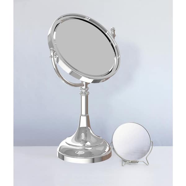 Allied Brass Height Adjustable 8 In, Height Adjustable Makeup Mirror With Lights