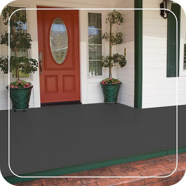 1 gal. #PPU25-01 Carbon Copy Low-Lustre Enamel Interior/Exterior Porch and Patio Floor Paint
