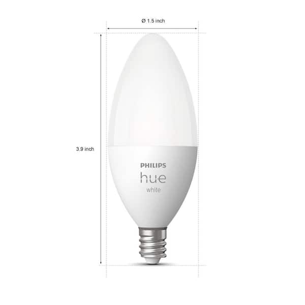 Philips Hue 40-Watt Equivalent ST19 Smart LED Vintage Edison Soft White  (2700K) with Bluetooth (1-Pack) 571125 - The Home Depot