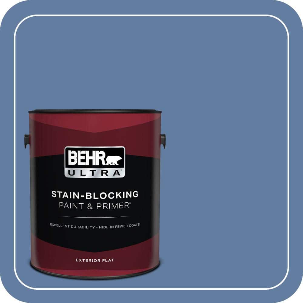 1 gal. #600D-6 Blueberry Patch Flat Exterior Paint & Primer price history on PriceWatchPro