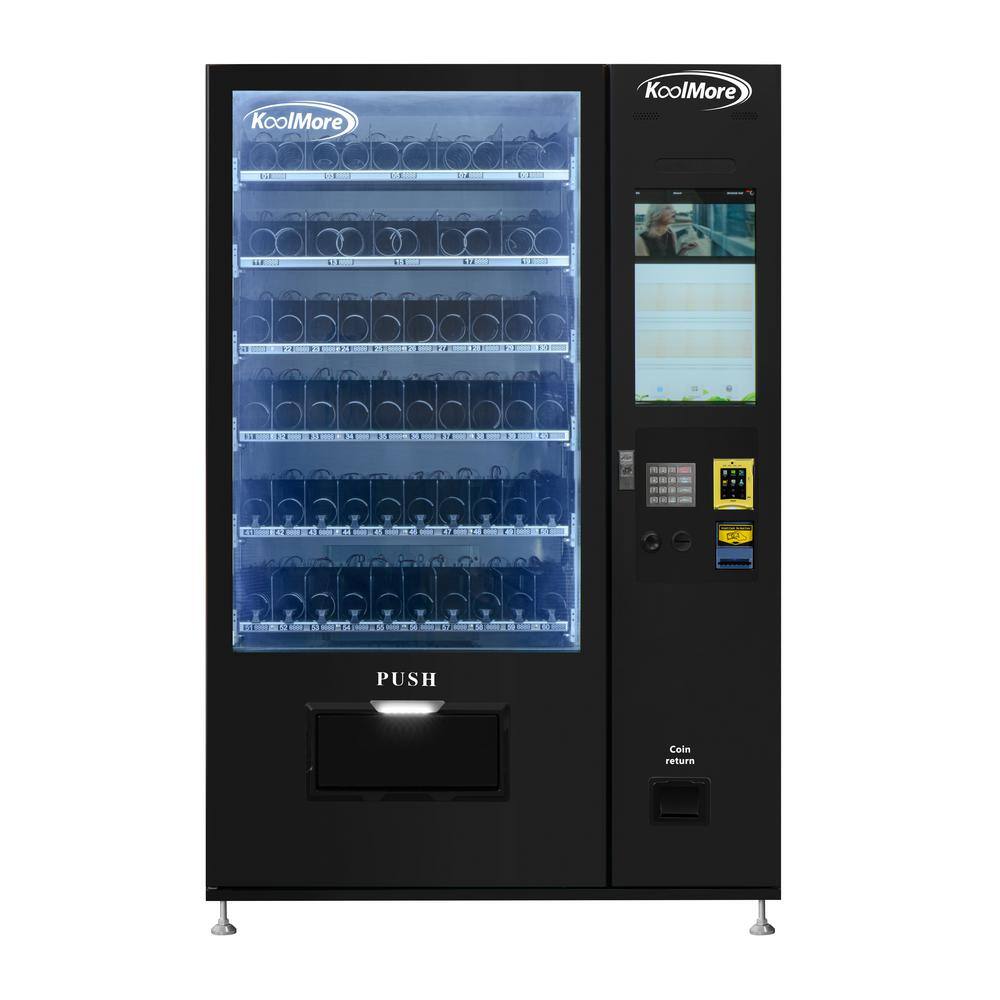 Koolmore 51 In. Refrigerated Vending Machine, 60 Slots And 22 In. Touch ...