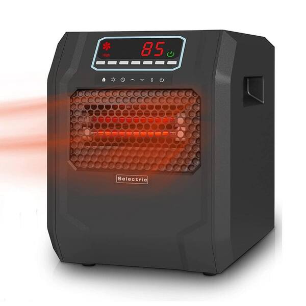 1500-Watt Black Electric Ceramic Space Heater with