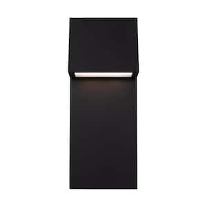 Rocha Large 2-Light Black LED Outdoor Wall Lantern Sconce (1-Pack)