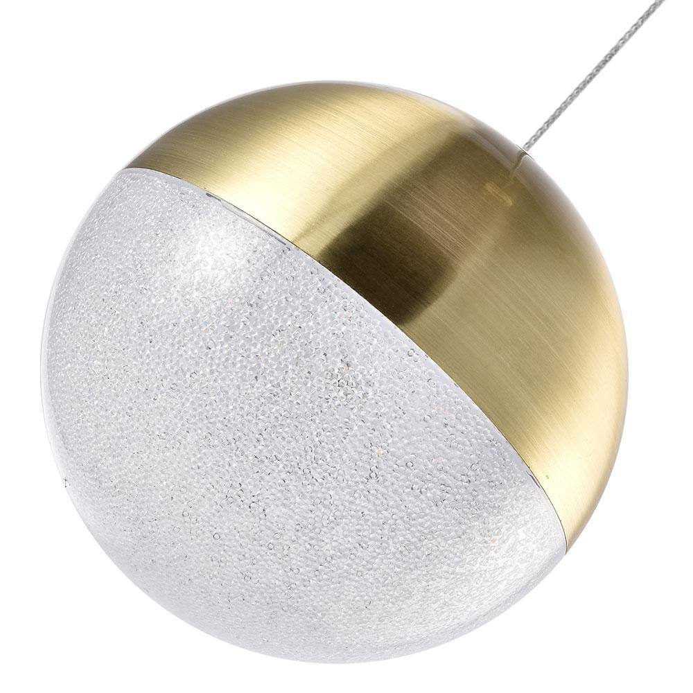 Artisan Brass & Glass 80" LED Energy Star Jar Pendant Light